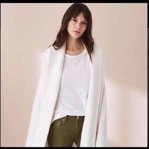 Lou and Grey White Seamed Shawl - BNWT - Size L